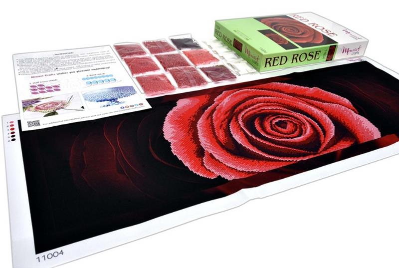 Buy Bead embroidery kit-Red Rose-11004_2