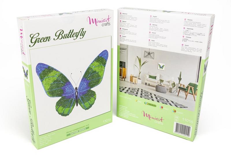 Buy Bead embroidery kit-Green Butterfly-11016_1