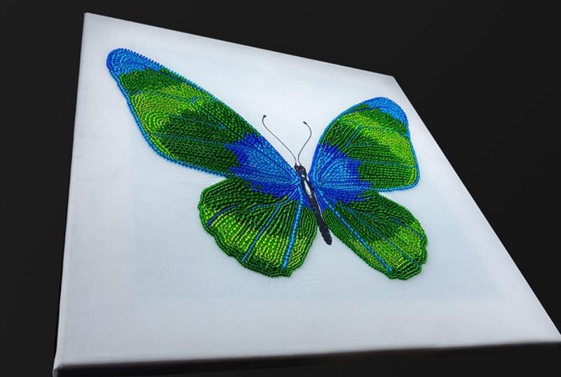 Buy Bead embroidery kit-Green Butterfly-11016_5