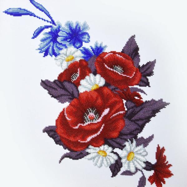 Buy Bead embroidery kit-Vintage Bouquet of Poppy Flowers-11021