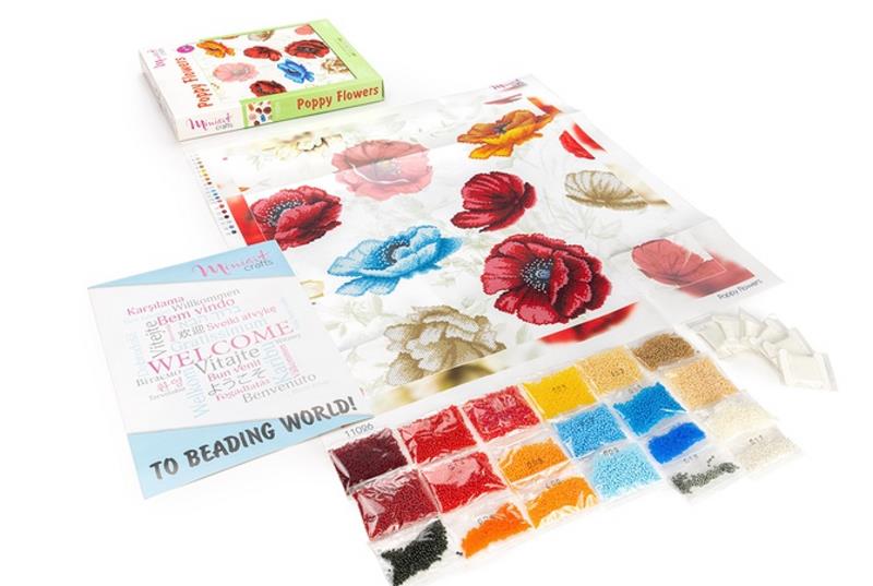 Buy Bead embroidery kit-Poppy Flowers-11026_2