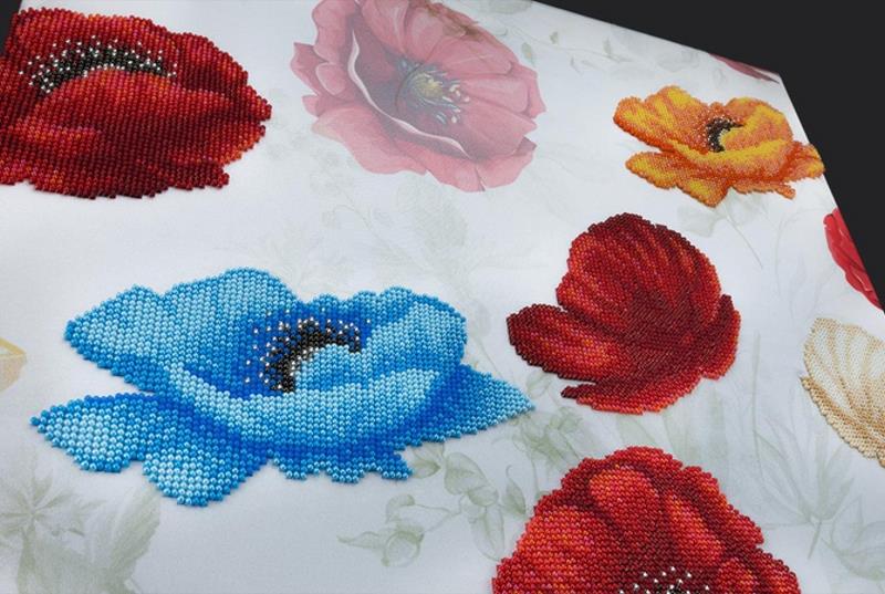 Buy Bead embroidery kit-Poppy Flowers-11026_3