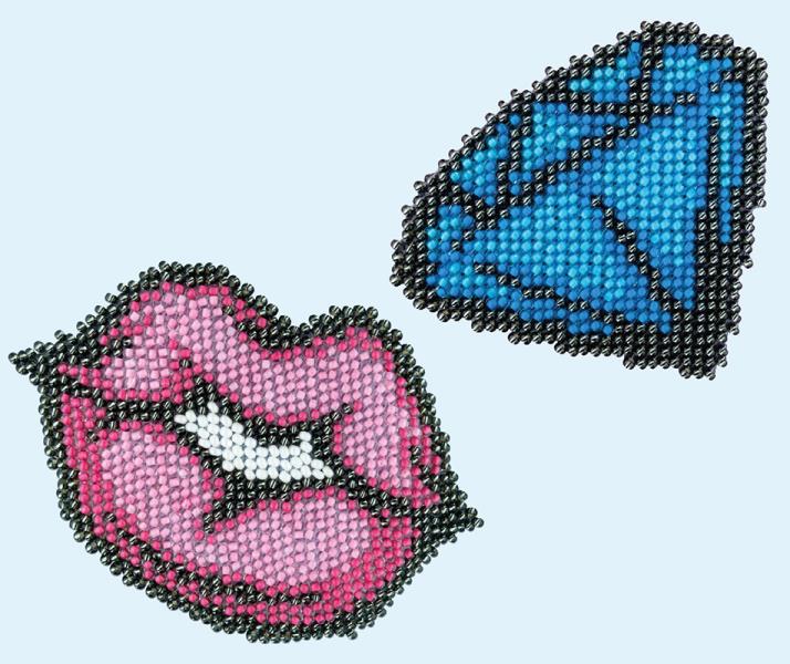 Buy Bead embroidery kit-Lips. Diamond-11101