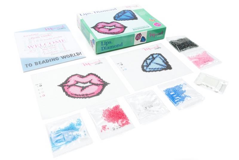 Buy Bead embroidery kit-Lips. Diamond-11101_2
