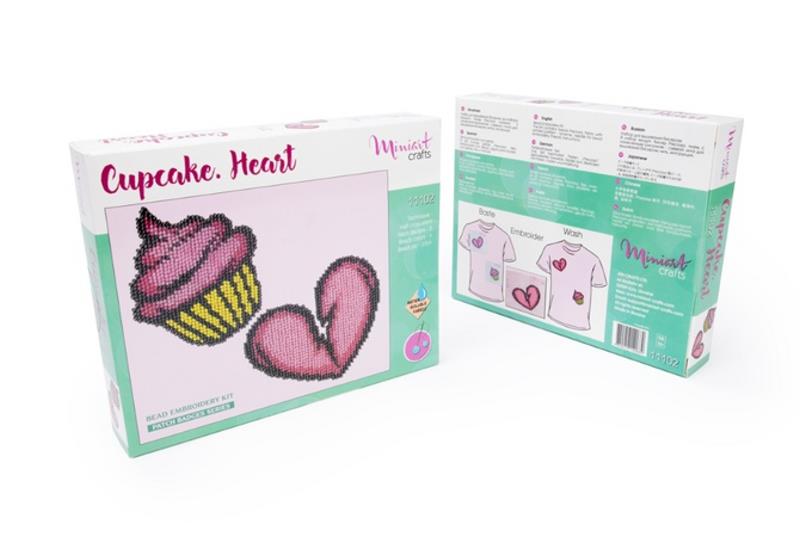 Buy Bead embroidery kit-Cupcake. Heart-11102_1