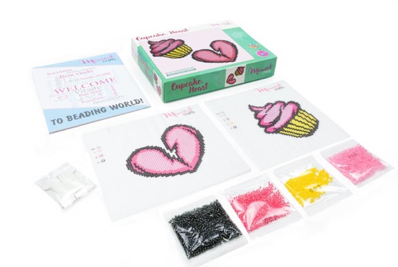 Buy Bead embroidery kit-Cupcake. Heart-11102_2