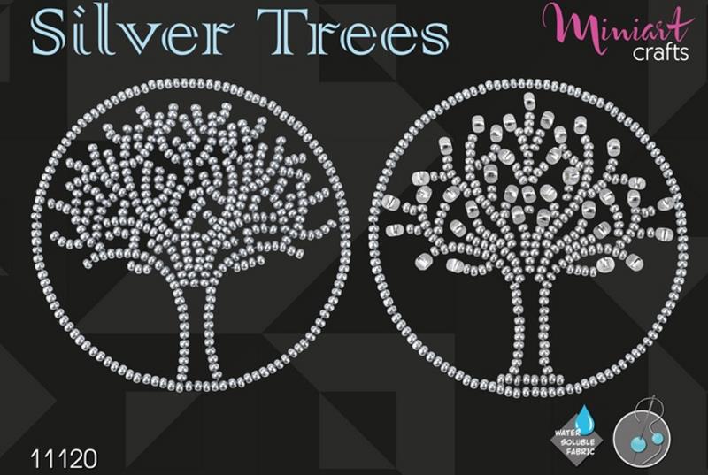 Buy Bead embroidery kit-Silver Trees-11120