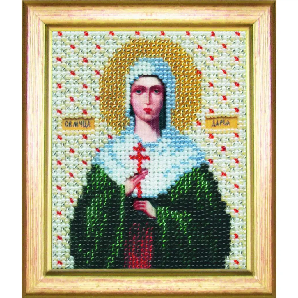 Buy Bead embroidery kit Icon of the holy martyr Daria-B-1026