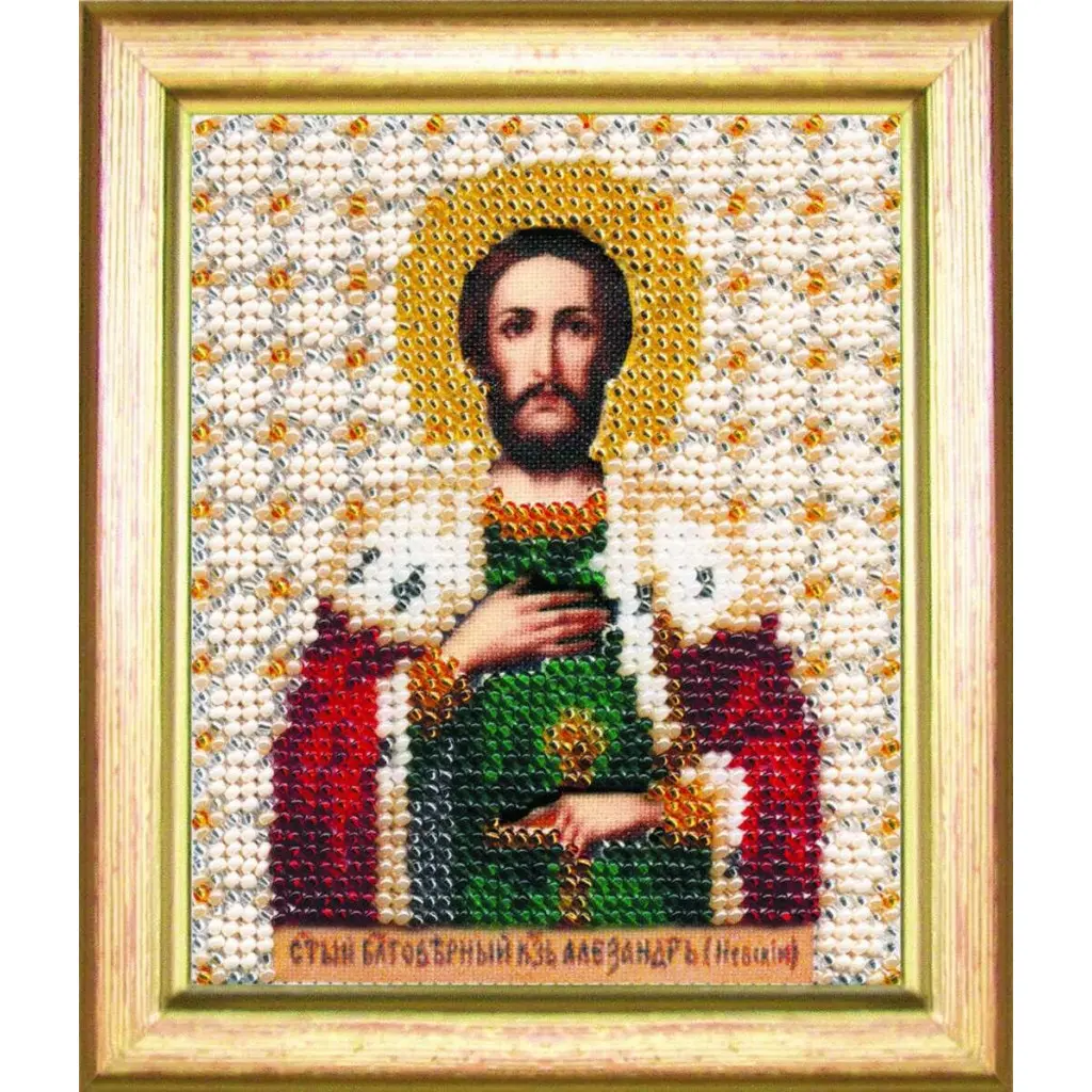 Buy Bead embroidery kit Icon of Grand Duke Alexander Nevsky-B-1030
