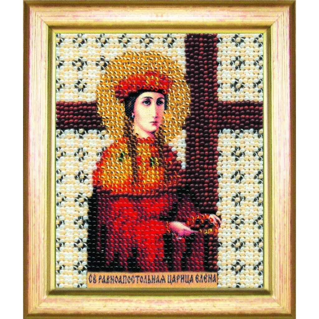 Buy Bead embroidery kit Icon of the Holy Equal-to-the-Apostles Queen Elena-B-1033