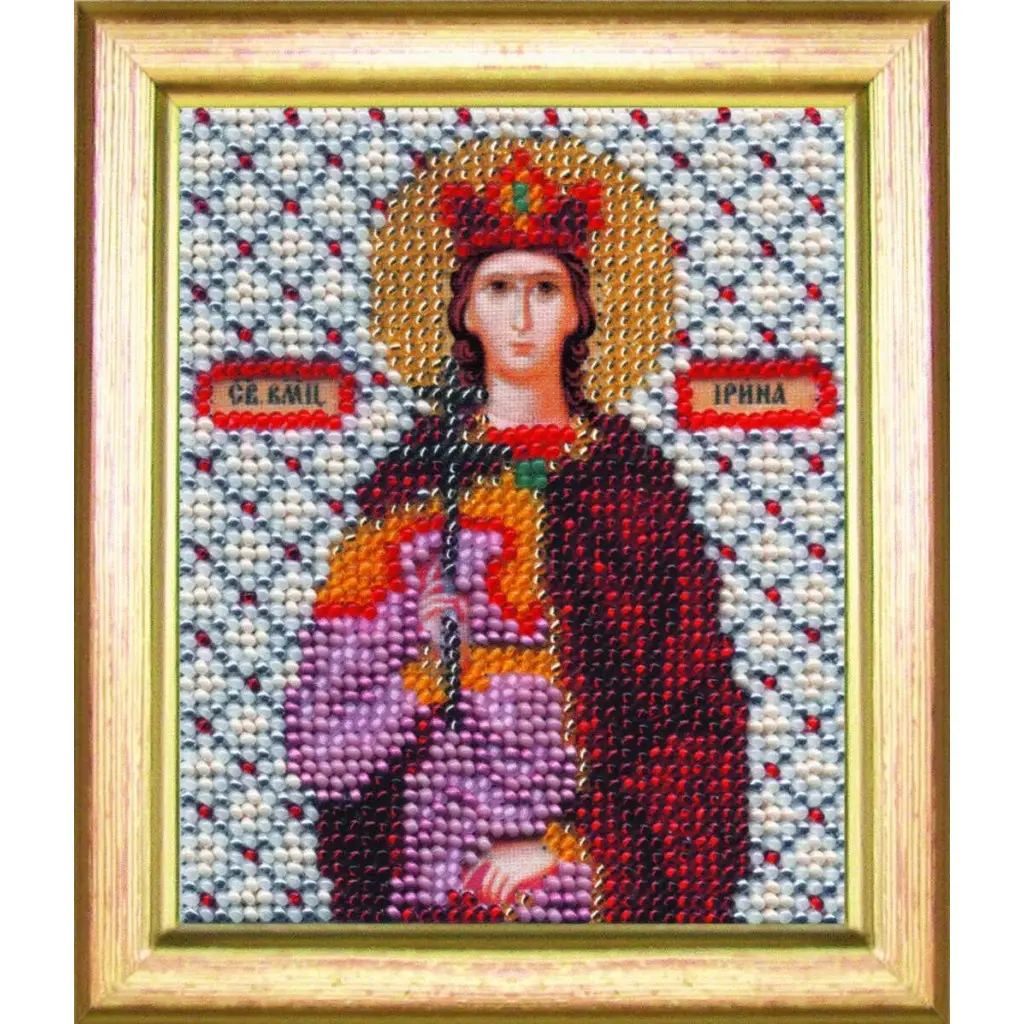 Buy Bead embroidery kit Icon of the holy martyr Irina-B-1047