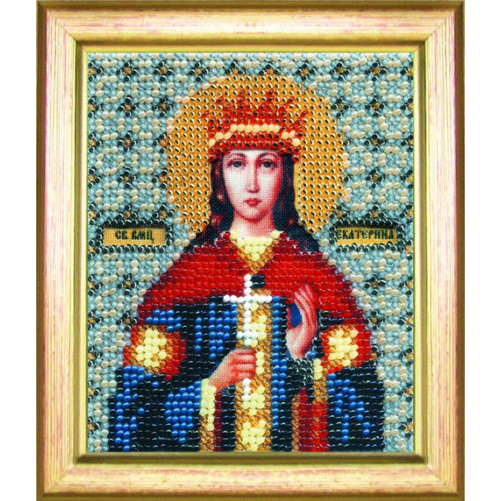Buy Bead embroidery kit Icon of the holy martyr Catherine-B-1049
