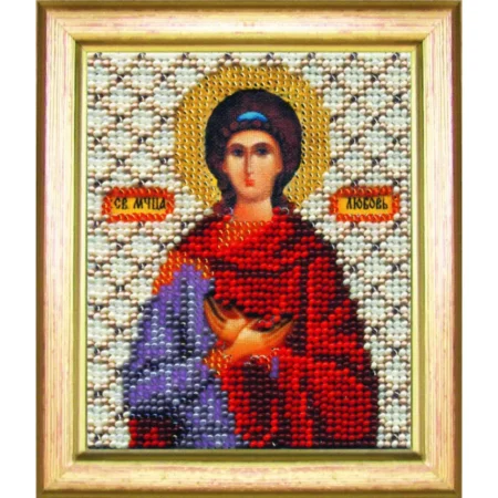 Buy Bead embroidery kit Icon of the holy martyr Love-B-1064