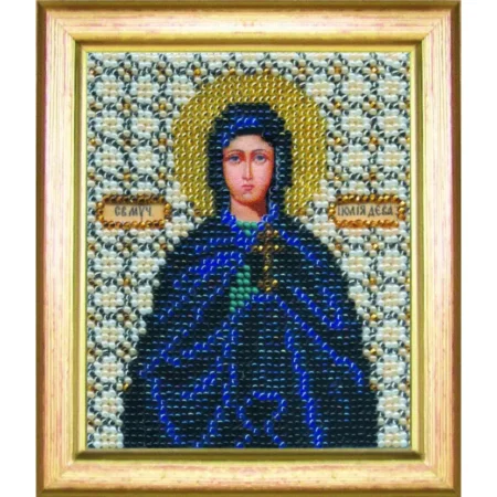 Buy Bead embroidery kit Icon of the holy martyr Julia (Julia)-B-1066