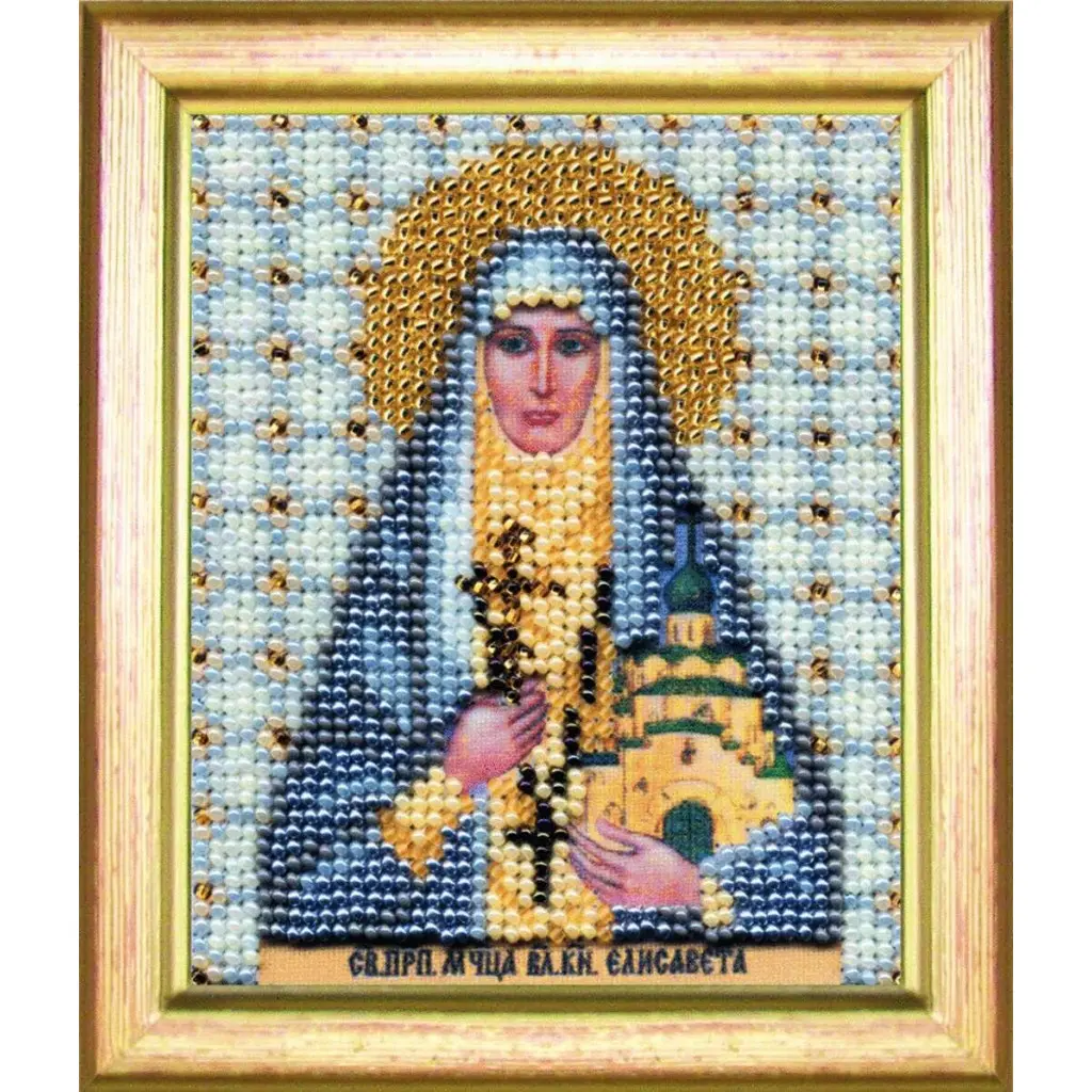 Buy Bead embroidery kit Icon of the holy venerable martyr Elizabeth-B-1071