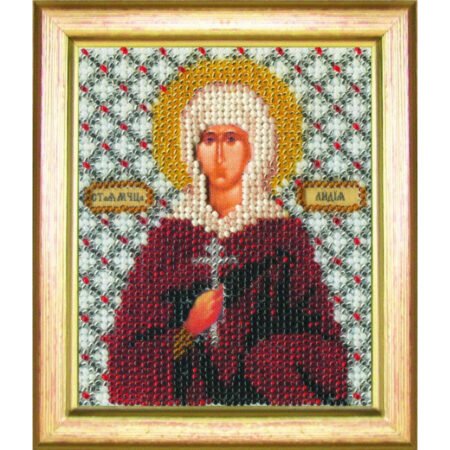 Buy Bead embroidery kit Icon of the holy martyr Lydia-B-1080