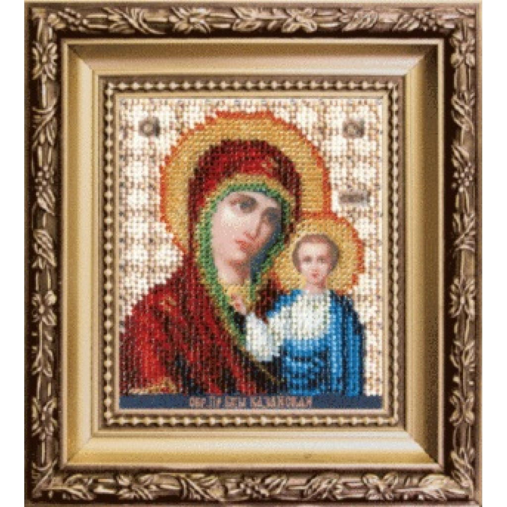 Buy Bead embroidery kit Icon of the Mother of God of Kazan-B-1116