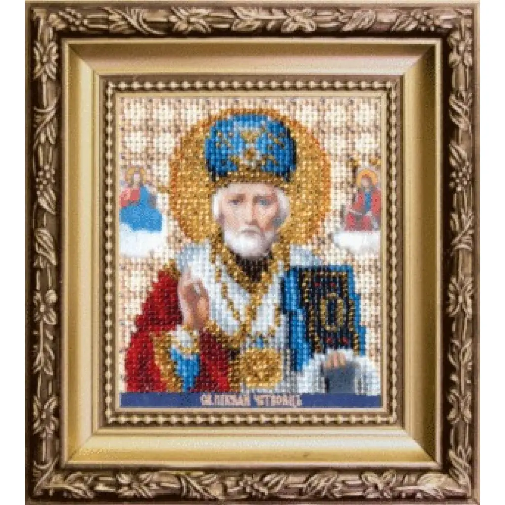 Buy Bead embroidery kit Icon of Saint Nicholas the Wonderworker-B-1120