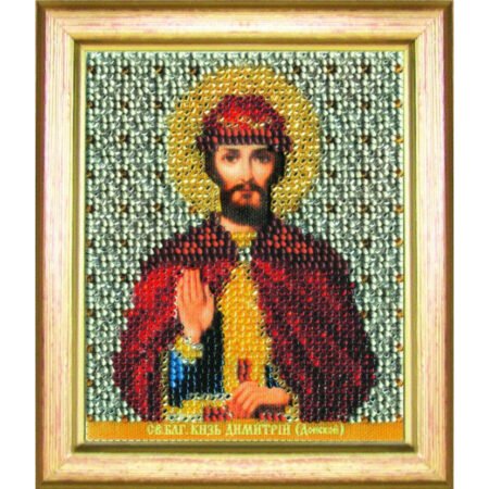 Buy Bead embroidery kit Icon of the Holy Blessed Prince Dmitry (of Don)-B-1153