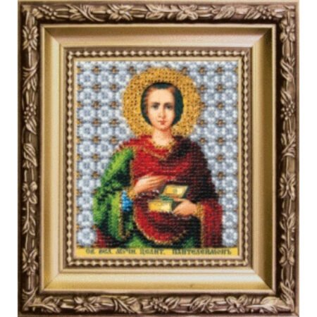 Buy Bead embroidery kit Icon of the great martyr and healer Panteleimon-B-1169