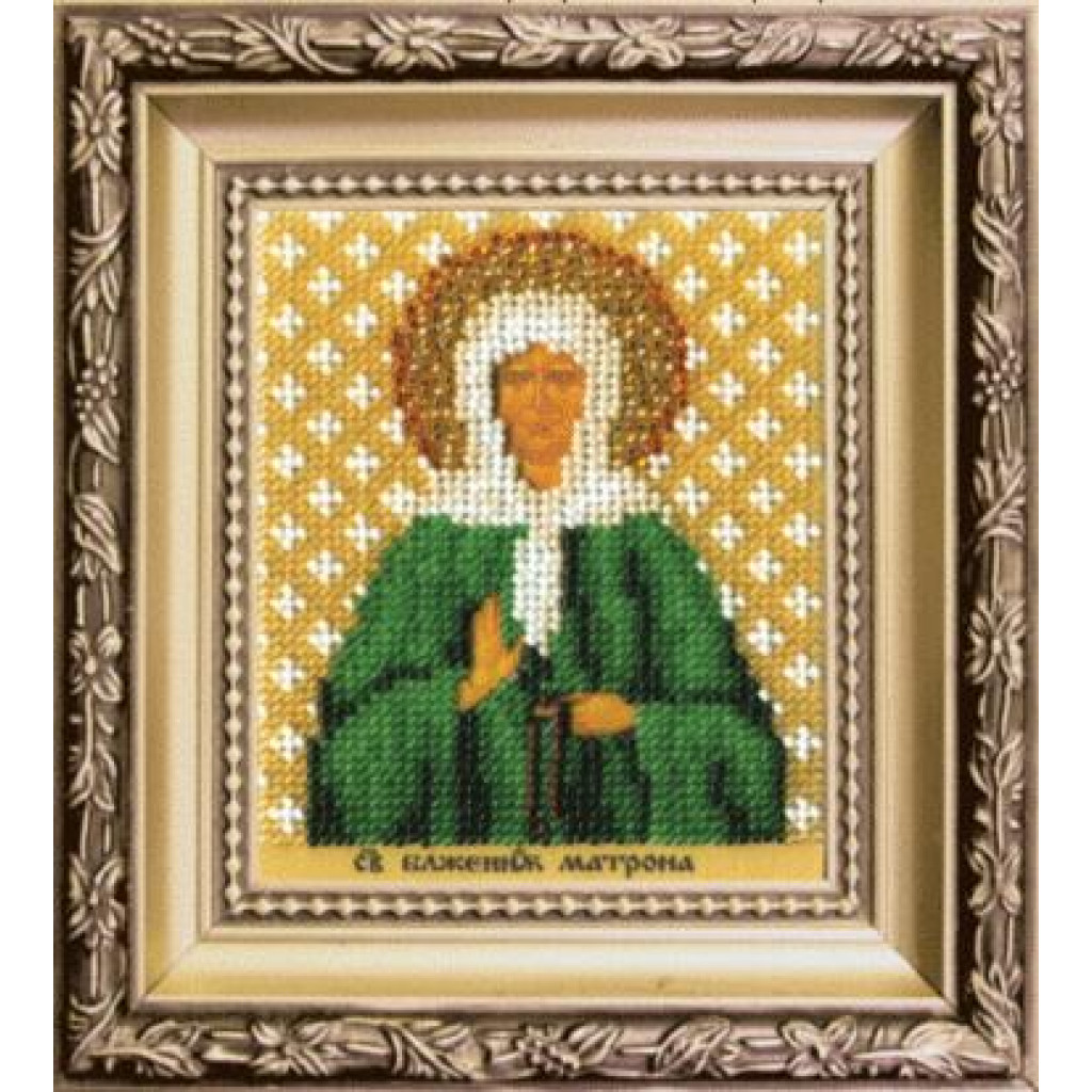 Buy Bead embroidery kit Icon of the Holy Blessed Matrona of Moscow-B-1217