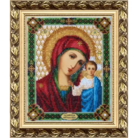 Buy Bead embroidery kit Icon of the Mother of God of Kazan-B-1002