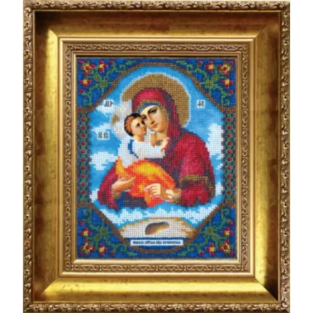 Buy Bead embroidery kit Icon of the Mother of God of Pochaivska-B-1006