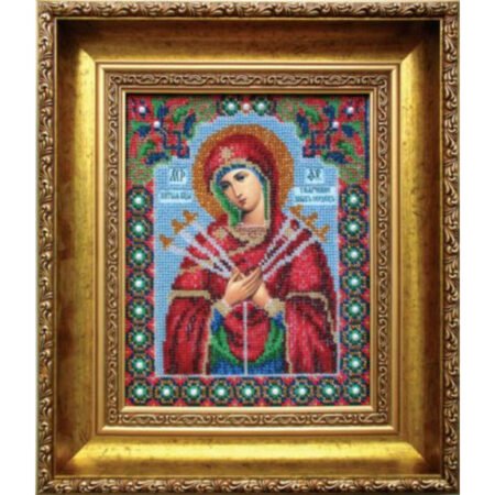 Buy Bead embroidery kit Icon of the Mother of God " Softening of evil hearts-B-1008
