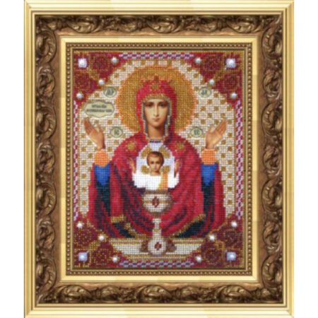Buy Bead embroidery kit Icon of the Mother of God "Undrinkable Cup".-B-1009