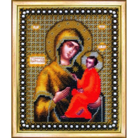 Buy Bead embroidery kit Icon of the Mother of God of Tikhvin-B-1079