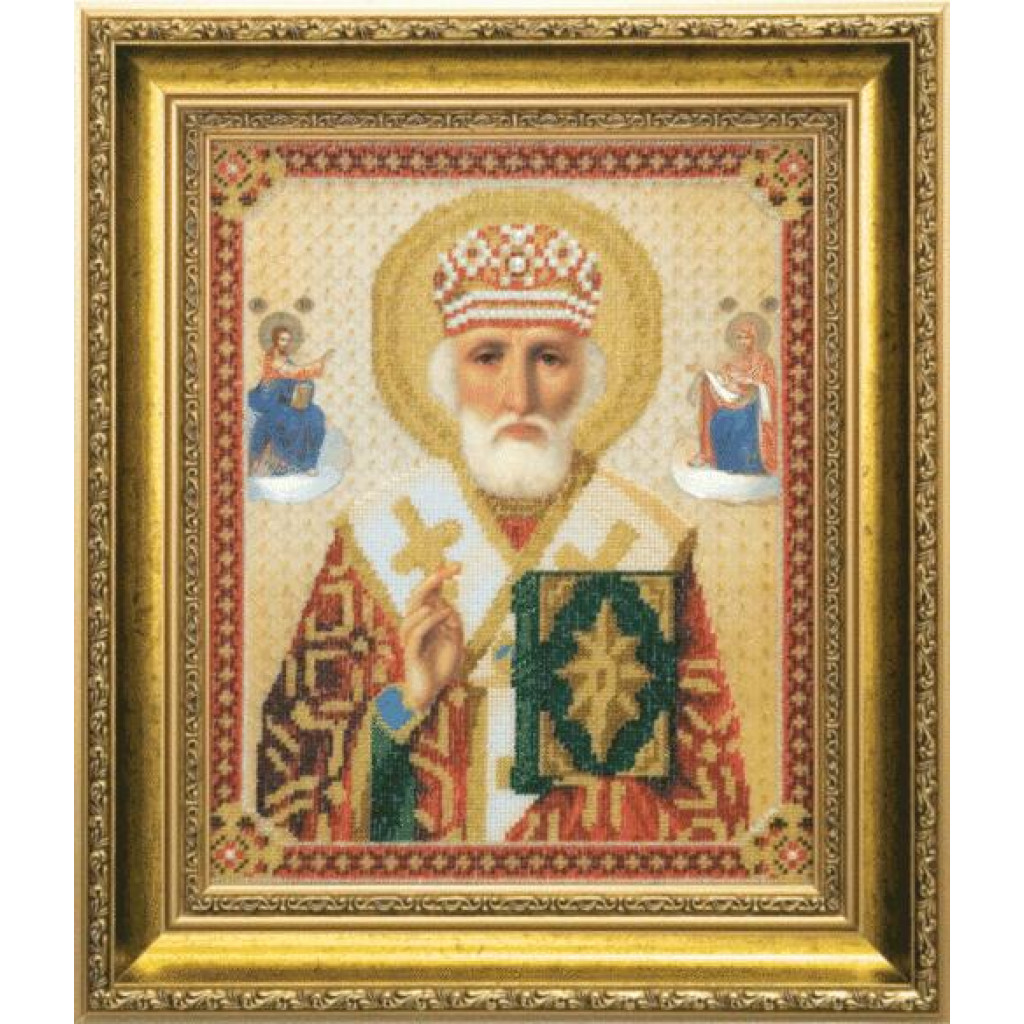 Buy Bead embroidery kit Icon of Saint Nicholas the Wonderworker-B-1019
