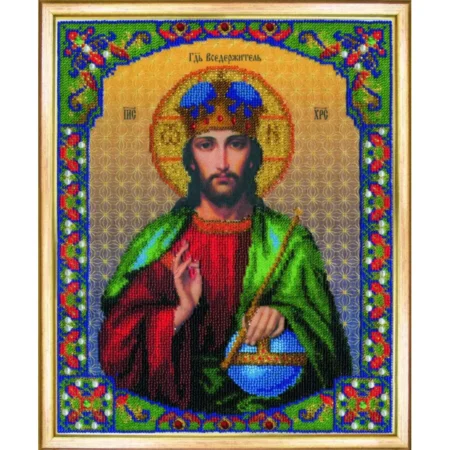 Buy Bead embroidery kit Icon of the Lord Jesus Christ-B-1186