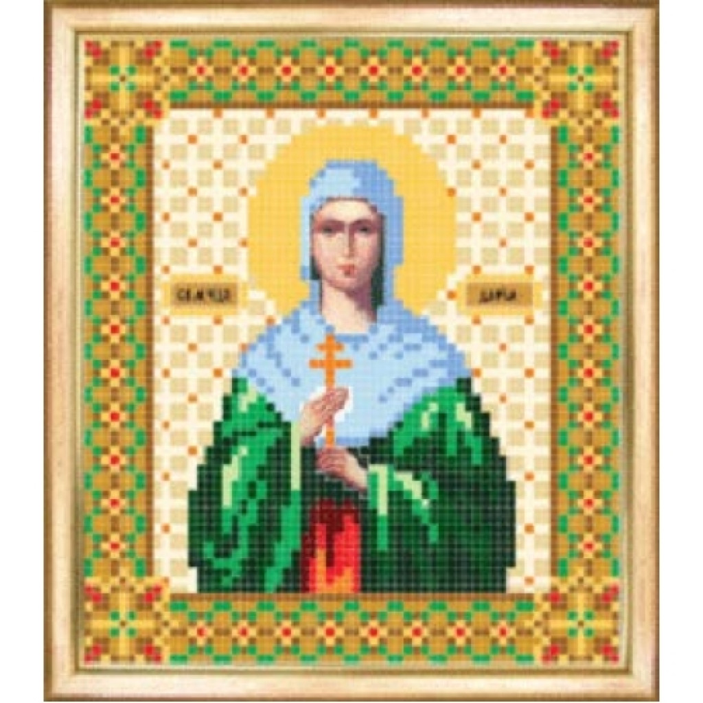 Buy Bead embroidery kit Icon of the Holy Martyr Daria-SBY-010