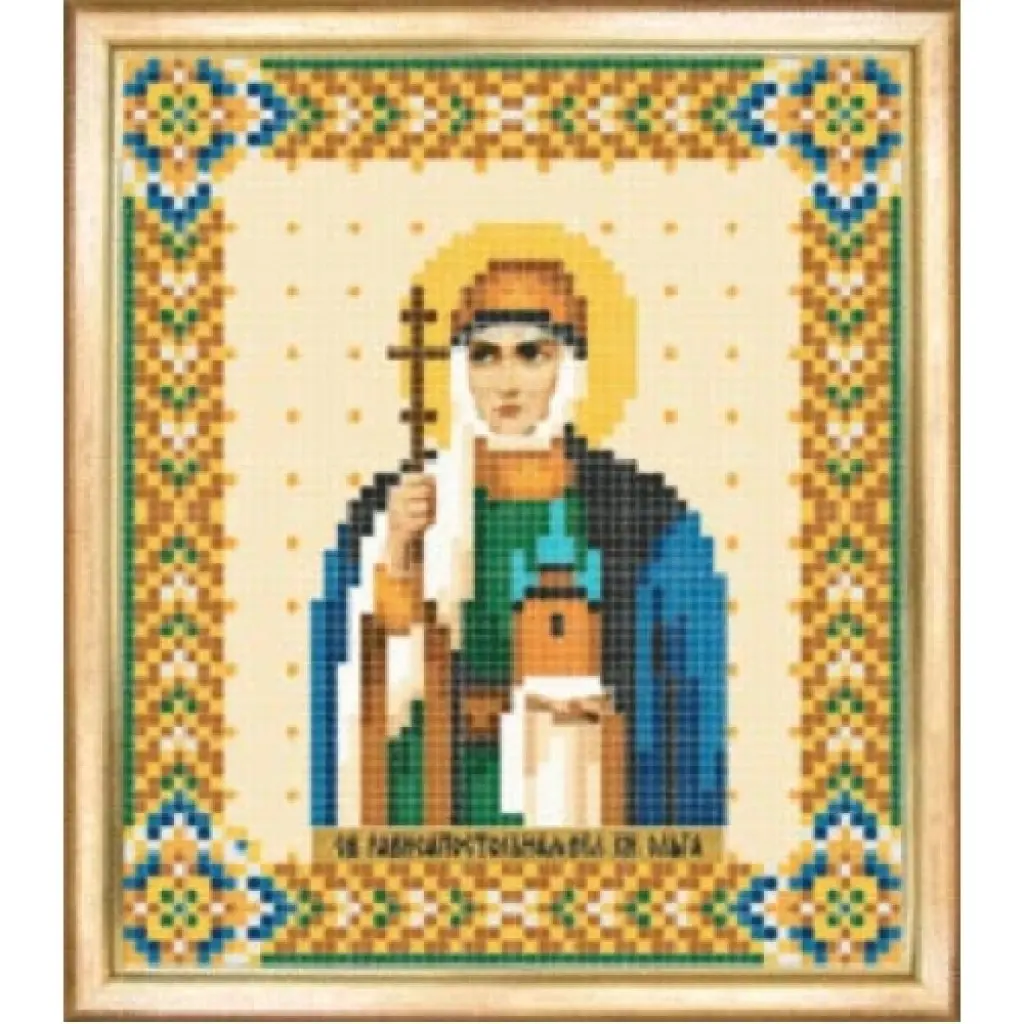 Buy Bead embroidery kit Icon of the Equal-to-the-Apostles Grand Duchess Olga-SBY-013
