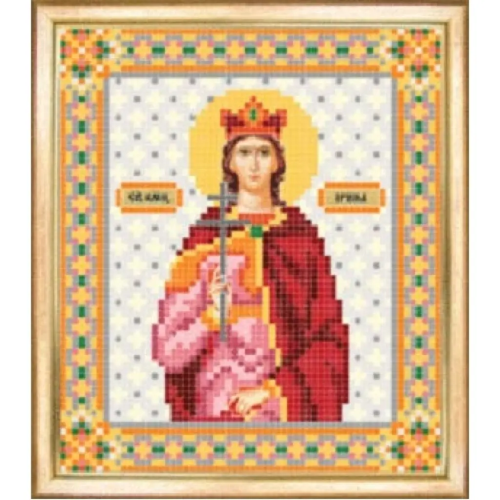 Buy Bead embroidery kit Icon of the Holy Martyr Irina-SBY-016