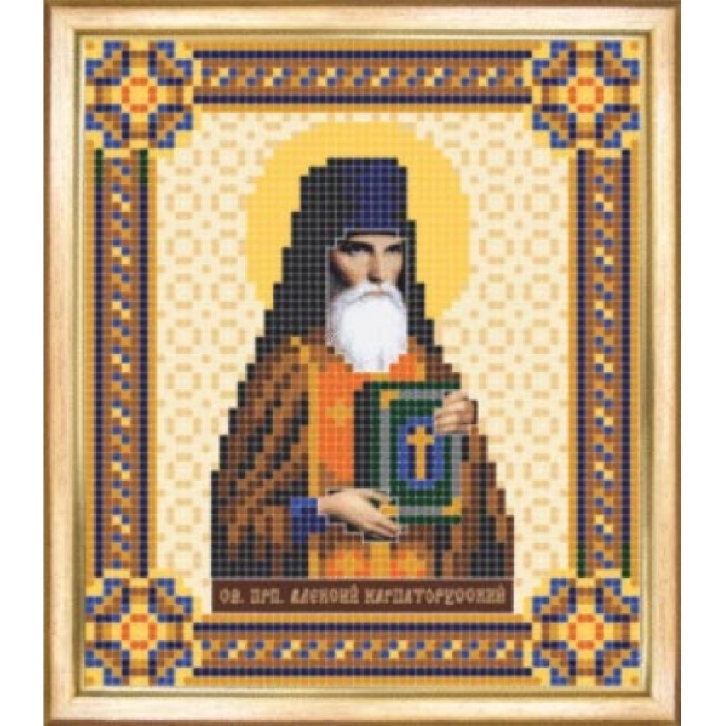 Buy Bead embroidery kit Icon of St. Venerable Oleksiy of Karpathorus-SBY-019