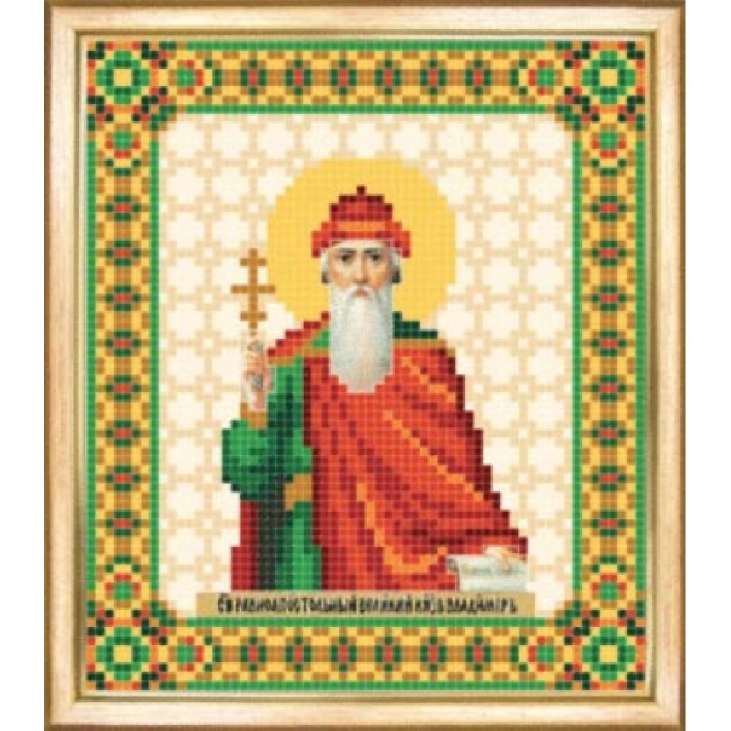 Buy Bead embroidery kit Icon of the Holy Equal-to-the-Apostles Prince Volodymyr-SBY-021