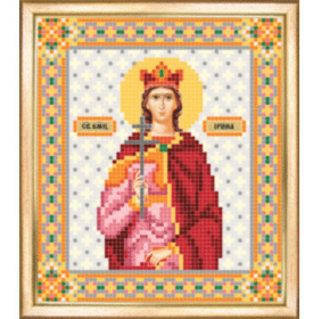 Buy Bead embroidery kit Icon of the Holy Great Martyr Catherine-SBY-033