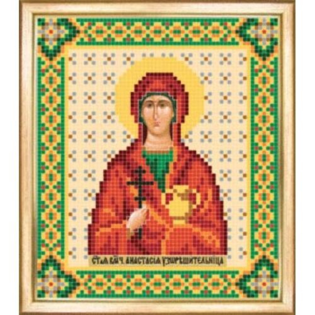 Buy Bead embroidery kit Icon of the Holy Great Martyr Anastasia-SBY-036