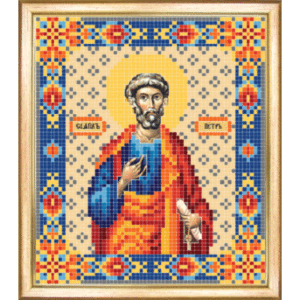 Buy Bead embroidery kit Icon of Saint Peter-SBY-045
