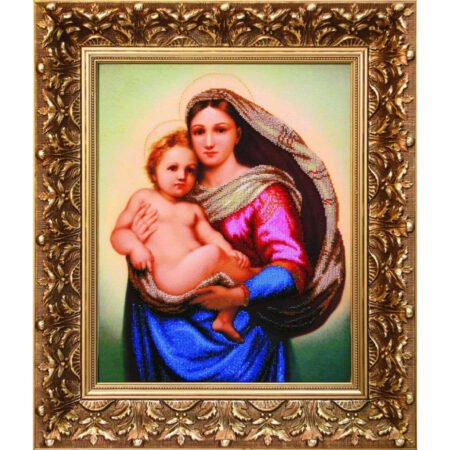 Buy Bead embroidery kit Based on Raphael Santi's Sistine Madonna-B-580