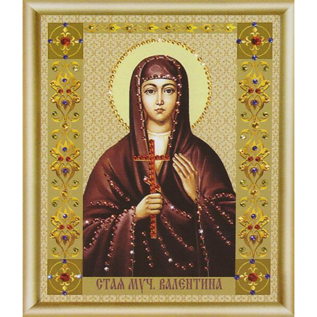 Buy Bead embroidery kit Icon of the holy martyr Valentina-KS-078