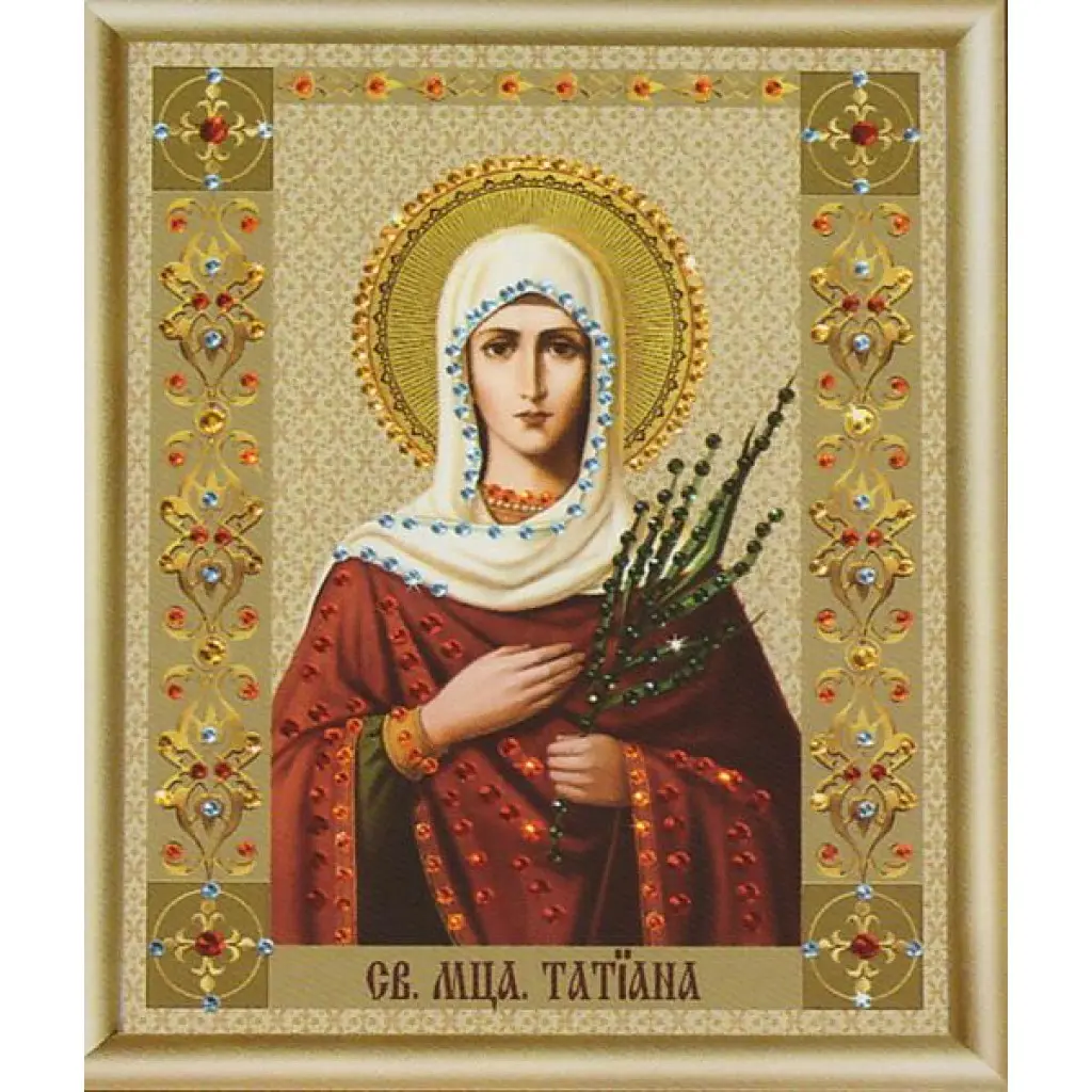 Buy Bead embroidery kit Icon of the holy martyr Tatiana-KS-079