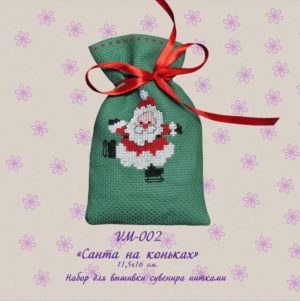 Buy Cross stitch kit Santa on skates-VM-002