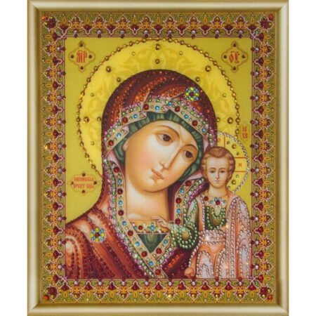 Buy Bead embroidery kit Icon of the Mother of God of Kazan-KS-048