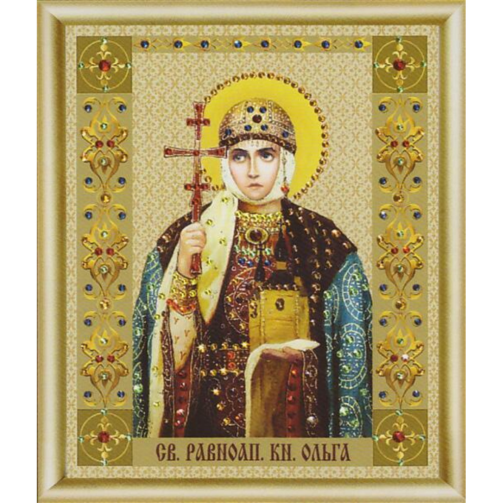 Buy Bead embroidery kit Icon of Equal-to-the-Apostles Grand Duchess Olga-KS-083