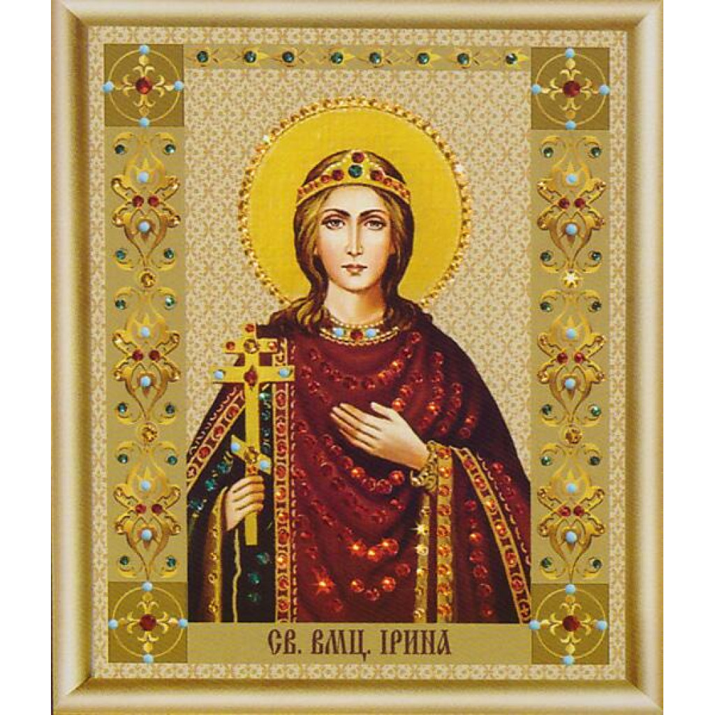 Buy Bead embroidery kit Icon of the holy martyr Irina-KS-081