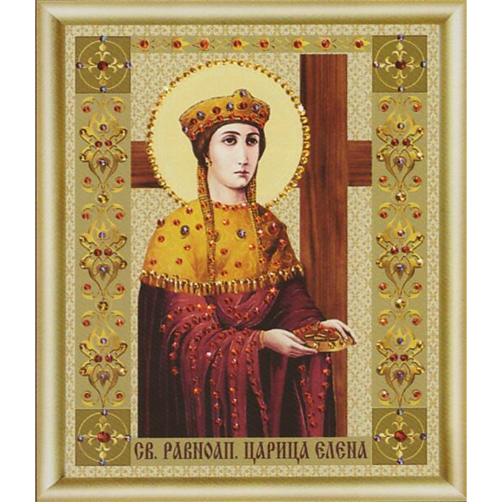 Buy Bead embroidery kit Icon of the Holy Equal-to-the-Apostles Queen Elena-KS-082