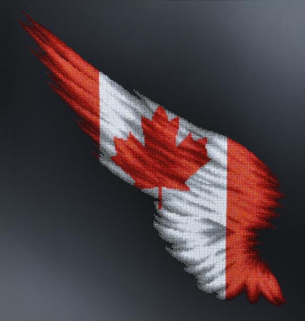 Buy Bead embroidery kit-Wing Flag Canada-22003