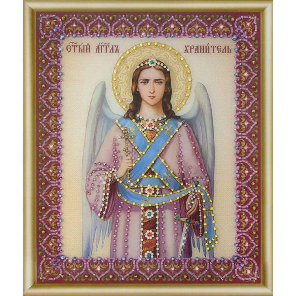 Buy Bead embroidery kit Icon of the Guardian Angel-KS-131